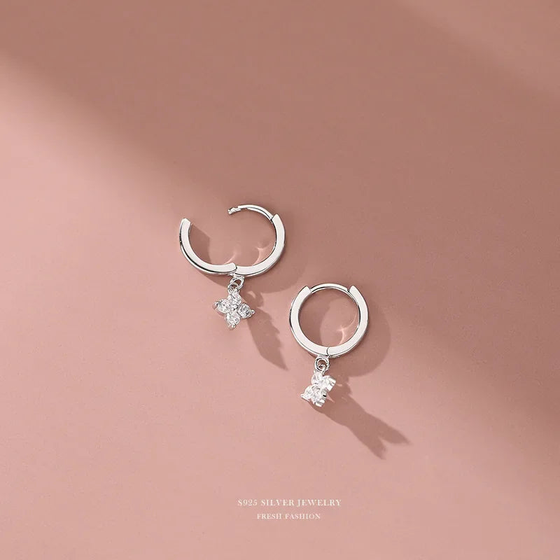 925 Sterling Silver leaf Earrings