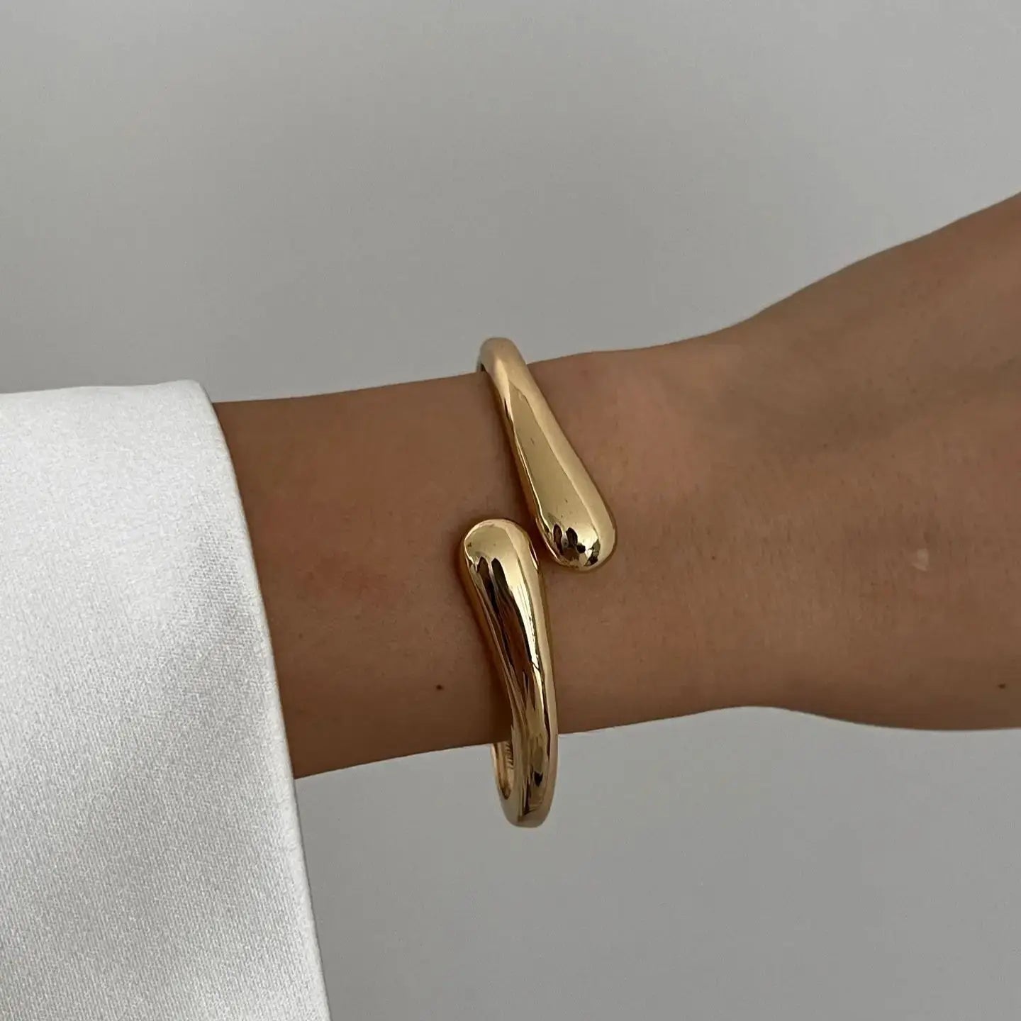 3 Styles Vintage Hip Hop Metal Cuff Bangles Punk Gold Silver Color Geometric Spring Bangles