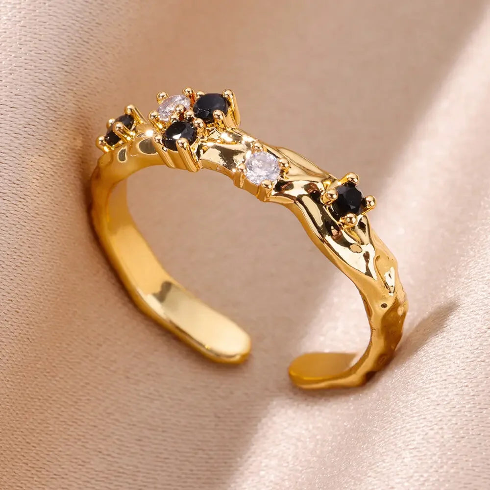 STYLE STEEL Crystal Love Ring